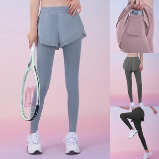 (YOGA-039) กางเกงออกกำลังกายผู้หญิงขายาว ใส่วิ่ง โยคะ มีซับในใส่สบาย (รบกวนดูวิดีโอสินค้างานจริงก่อนกดสั่งซื้อ)