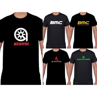 Tee - การออกแบบสารพันเสื้อจักรยานอะตอม BMC AVENTON CANNONDALE ชุดกีฬาจักรยานเสื้อยืดแห้งพอดี UNISEX