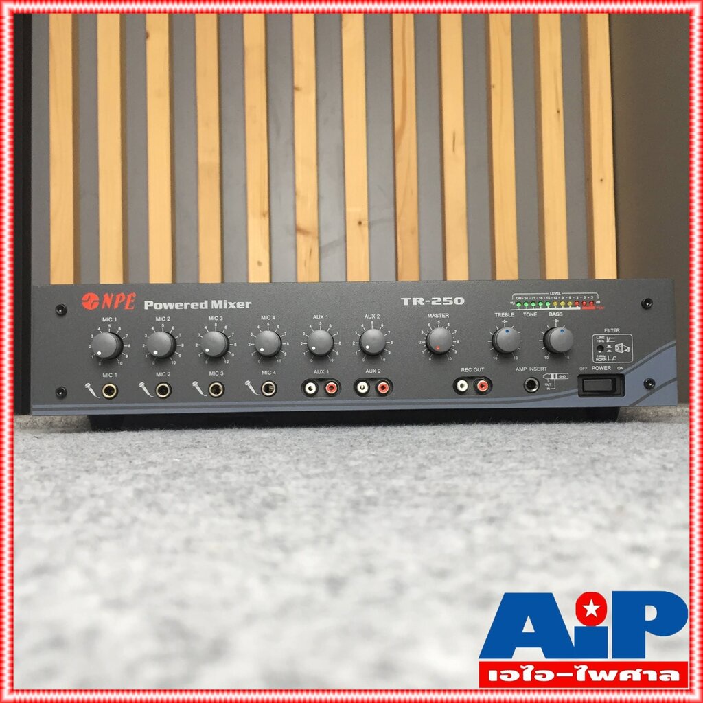 NPE TR-250 POWERMIXER 9kg สีดำ เครื่องขยายเสียง 125 วัตต์ TR 250 TR250 power mixer เพาวเวอร์ มิกเซอร์ +++ - รูปที่ 2