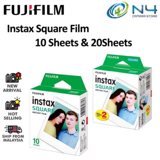 Fujifilm Instax ฟิล์มสี่เหลี่ยม [หมดอายุวันที่: 10/2023] SQ10/SQ20/SQ6