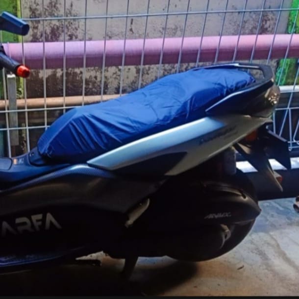 ผ้าคลุมเบาะมอเตอร์ไซค์ Nmax Aerox Pcx Adv Vespa Scoopy Beat Vario Mio Freego Genio กันน้ํา - รูปที่ 3