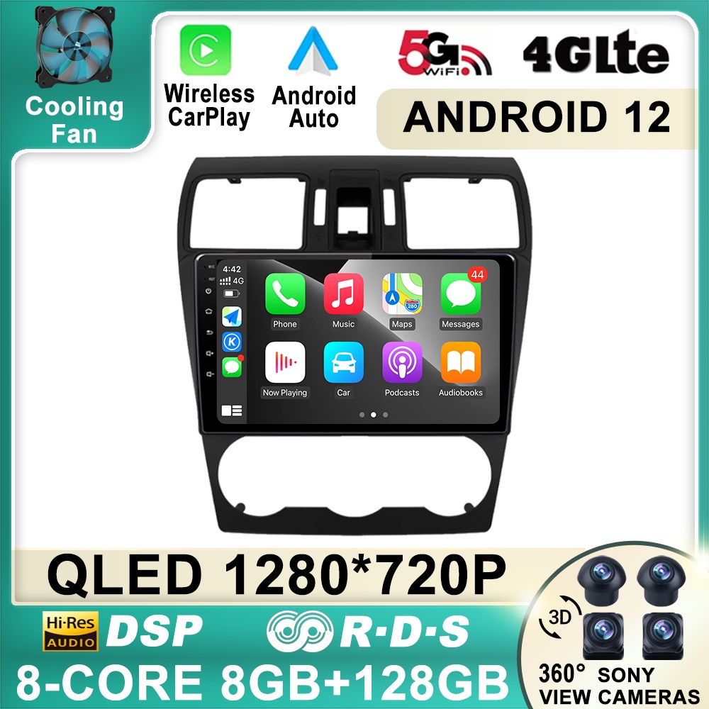 9" Android 12 Car Radio For Subaru Forester XV WRX 2012- 2015 For Impreza Multimedia Player Navigati