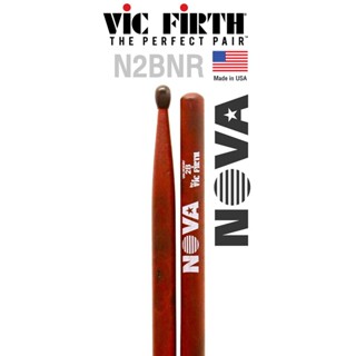 Vic Firth® N2BNR ไม้กลอง NOVA 2B หัวไนลอน Hickory ( NOVA Drumsticks )