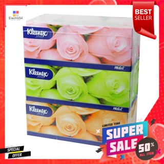 กระดาษเช็ดหน้า KLEENEX FLORAL 135 แผ่น แพ็ค3FACIAL TISSUE KLEENEX FLORAL 135-SHEET PACK3