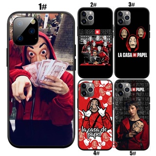 Ar87 เคสโทรศัพท์มือถือแบบนิ่ม ลาย Money Heist สําหรับ iPhone 13 12 Pro Max Mini XS Max X