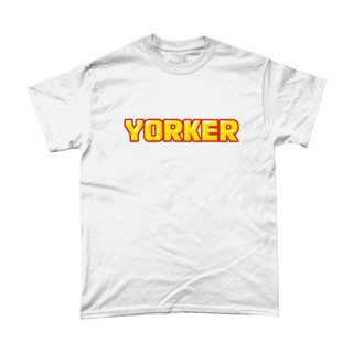 เสื้อโอเวอร์ไซ ชุดเซ็ต 2 ชิ้น เสื้อยืดลําลอง ผ้าฝ้าย แขนสั้น พิมพ์ลาย Yorker สําหรับผู้ชาย เสื้อทหาร