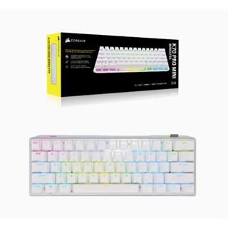 K70 PRO MINI WIRELESS 60% Mechanical CHERRY MX Speed Switch Keyboard with RGB Backlighting - White