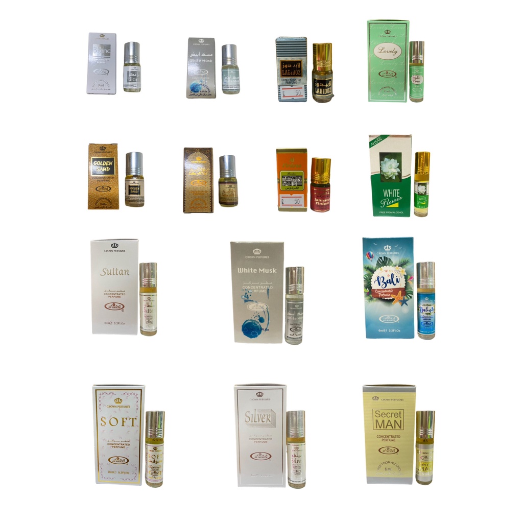 มาใหม่ น้ำหอมอาหรับแท้ Al-Rehab หัวลูกกลิ้ง น้ำหอมกลิ่นมะลิ สุลต่าน บาหลี ไม่มีแอลกอฮอล์