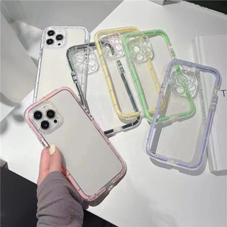 เคสป้องกันโทรศัพท์มือถือ แบบใส แบบนิ่ม สีเรืองแสง สําหรับ Iphone IP 7G 8G Se 2 7 Plus 8 Plus X XR XS Max IP11 11 Pro Max