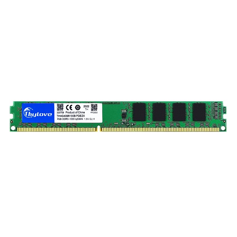 Thylove DDR3 หน่วยความจําเดสก์ท็อป PC DIMM DDR3 ram สําหรับ 2RX8 PC3-10600 2GB DDR3 RAM 1333MHz หน่ว