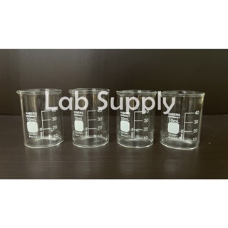 beaker low form บีกเกอร์แก้ว 25 ml , Haberg/Germany