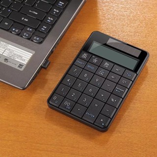 ตัวเลขคีย์บอร์ดไร้สายแป้นตัวเลขด้วยเครื่องคิดเลข2 In1 PC Keypads Accounting Teller แล็ปท็อปโน้ตบุ๊คแป้นพิมพ์ดิจิตอล