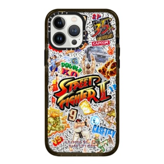 CASETiFY Street Fighter Sticker Case 13 Pro Max  Impact Case  สี: Black [13PMสินค้าพร้อมส่ง]