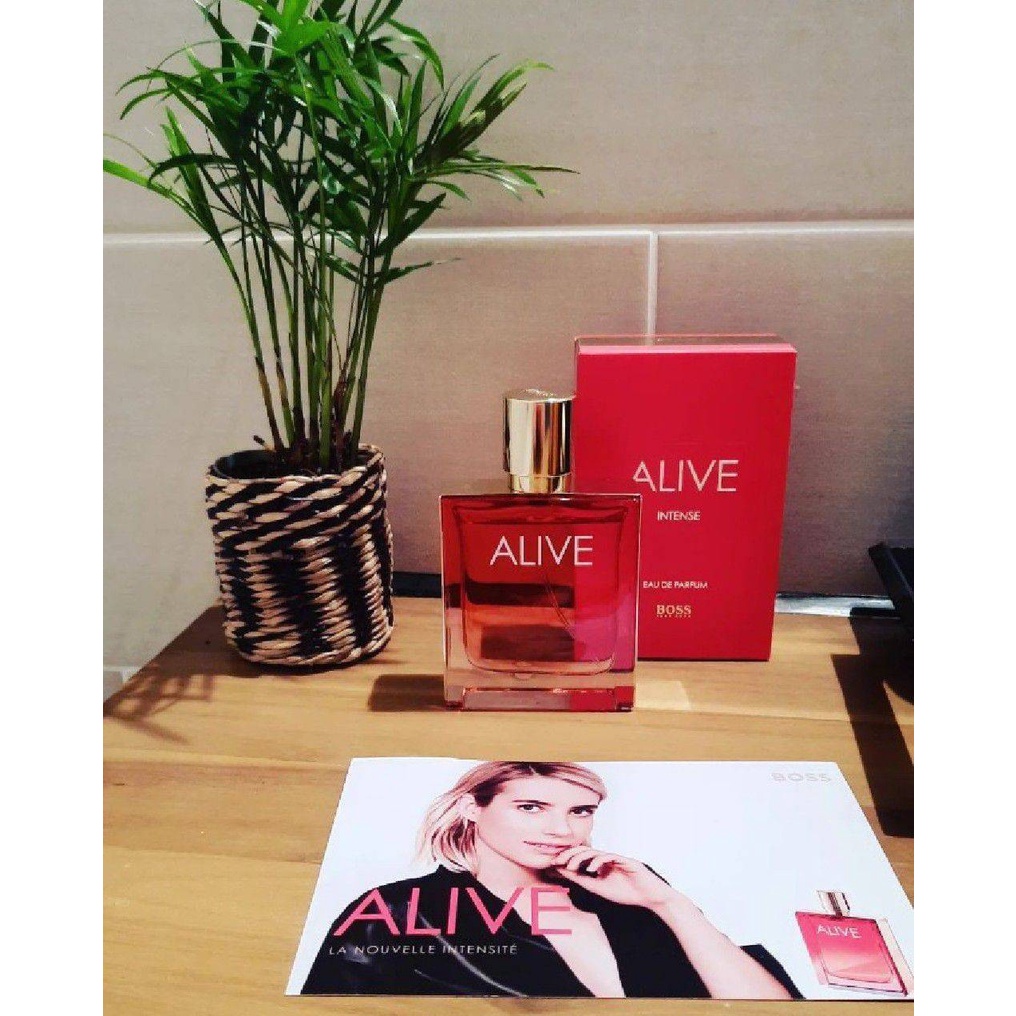 【ของแท้ % 】⚡️ส่งฟรี  น้ำหอม Hugo Boss Alive EDP 80 ml. *กล่องขาย*  ผู้หญิงทุกคนล้วนมีคำตอบของตัวเองว