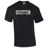 Tee เสื้อโอเวอร์ไซ - Gildan แบรนด์ Led Zeppelin วินเทจ Retro วงดนตรีโลโก้ออกแบบโลโก้เสื้อยืด (สีดํา)