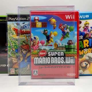 PS2 Wii Wii U Xbox Xbox360 DVD กล่องพลาสติกใส สวมกันฝุ่น กันรอย สำหรับเก็บสะสม