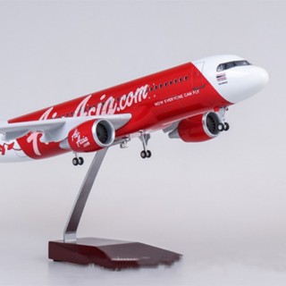 **สินค้าพร้อมส่ง***โมเดลเครื่องบิน แอร์บัส Airbus A320 แอร์เอเชีย ยาว 46 ซม. (มีไฟ) Model Plane เครื่องบิน ของเล่น