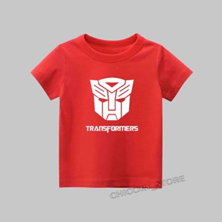เสื้อยืดเด็กผช เสื้อขาว นำเข้าคุณภาพ!!! เสื้อยืด TRANSFORMERS ล่าสุด วัสดุพรีเมี่ยมสุดเท่ เสื้อยืด