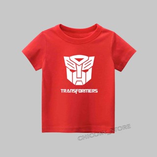 เสื้อยืดเด็กผช เสื้อขาว นำเข้าคุณภาพ!!! เสื้อยืด TRANSFORMERS ล่าสุด วัสดุพรีเมี่ยมสุดเท่ เสื้อยืด