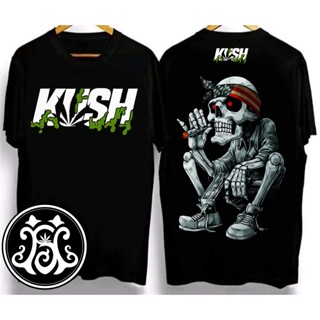 ✽✚┋วัฒนธรรมการออกแบบ KUSH เสื้อยืดเสื้อผ้าหลวมสไตล์วินเทจที่ได้รับแรงบันดาลใจสําหรับผู้ชาย O พิ &gt;g6