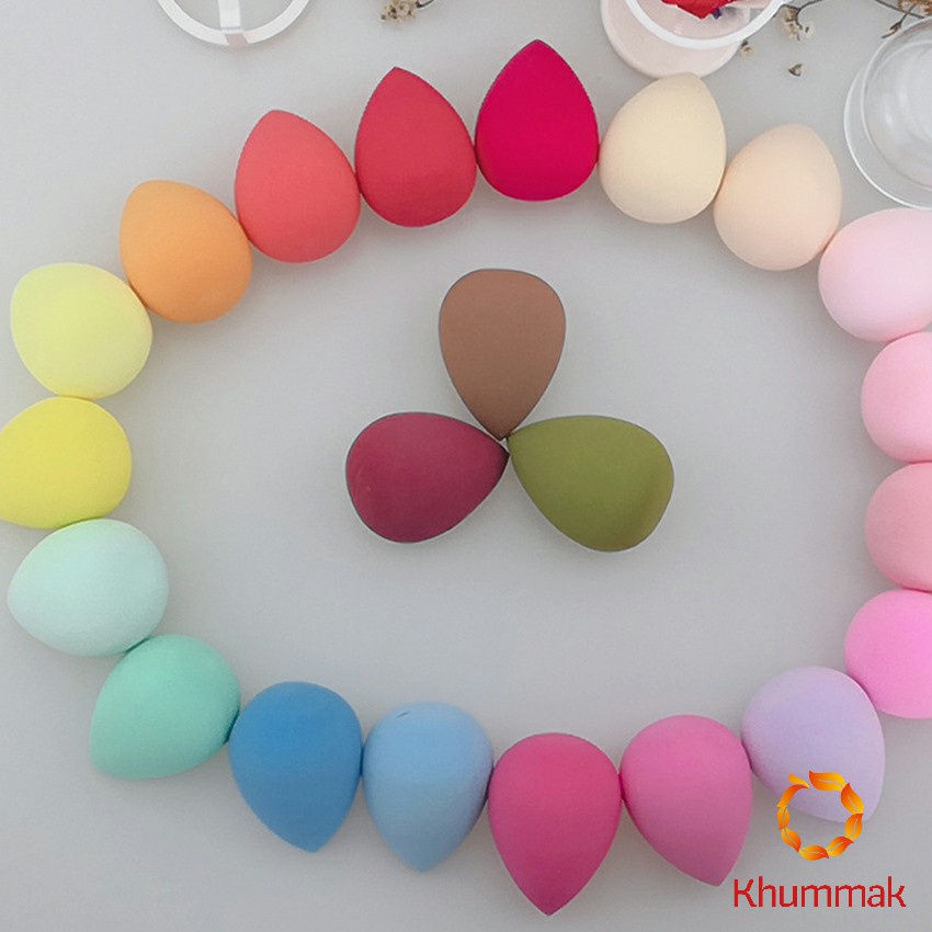 Khummak เปียกและแห้ง ฟองน้ำแต่งหน้า แป้งพัฟ Sponge beauty egg - รูปที่ 2