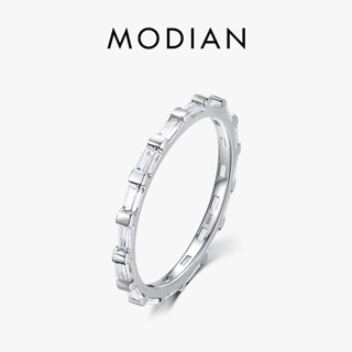 Modian แหวนเงินแท้ 100% 925 เครื่องประดับ หรูหรา สําหรับผู้หญิง