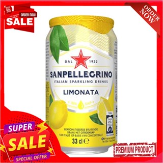 ซาน เพลลีกรีโนน้ำเลมอน 16% อัดก๊าซ330มล.SANPELLEGRINO LIMONATA LEMON 16% 330ML