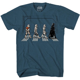 เสื้อยืดครอป โดนัลด์ ดั๊ก เสื้อยืดถักฤดูร้อน Star Wars Death Star Road Stormtrooper Crossing เสื้อยืดผู้ชาย Donald Duck