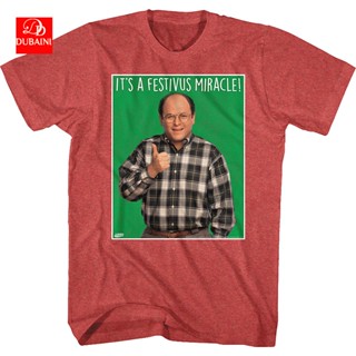 KL Seinfeld เสื้อยืดแขนสั้น Seinfeld Festivus Miracle Seinfeld เสื้อยืดหลวมขนาดใหญ่สําหรับผู้ชา o1N