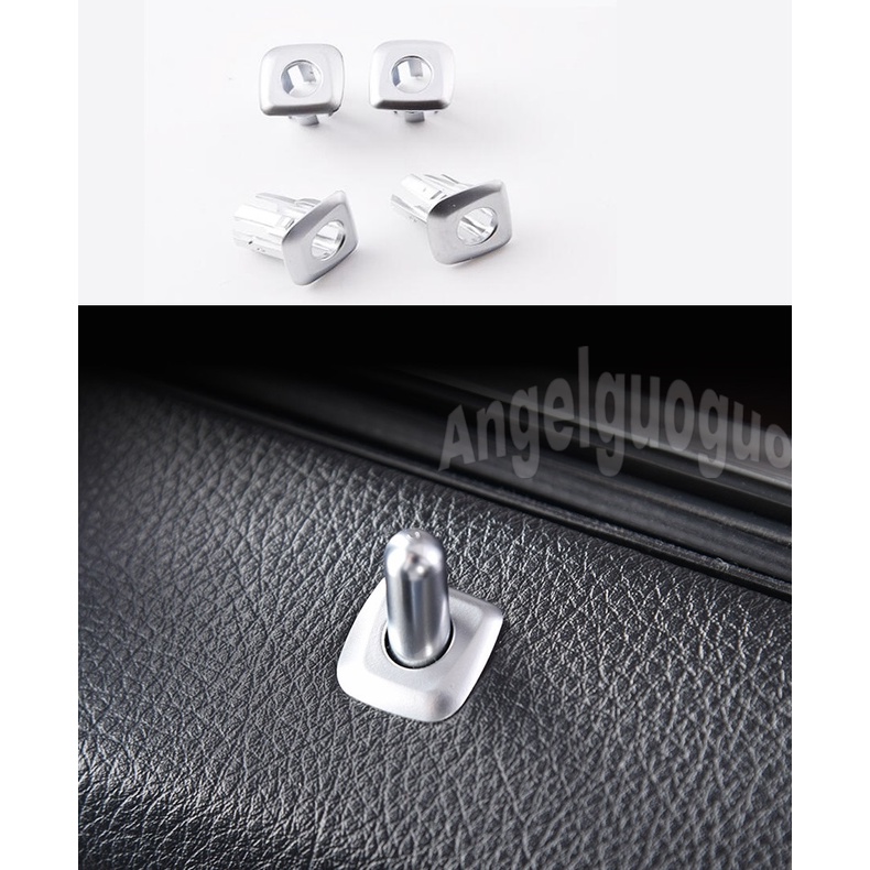 Door Pin Guide Trim Panel Locking Knob Button Cover Black Car Interior Accessories fit for BMW 5 ser