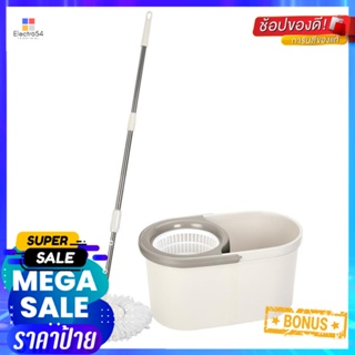 ชุดอุปกรณ์ถังปั่นพร้อมไม้ม็อบ ACCO DS-307 สีเบจSPIN BUCKET MOP SET ACCO DS-307 BEIGE