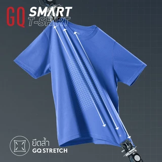 [3 ตัวเพียง 690.-] GQ Smart T-Shirt เสื้อยืดสมาร์ททีเชิ้ต ผ้าสะท้อนน้ำ สีกรมท่า