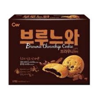 [พรีออเดอร์] 브루느와 คุกกี้สอดใส้บราวนี่ CW Brownie Chocolate Cookie 165 g.