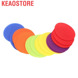 Keaostore 30pcs Carpet Spots Markers Portable Multicolor Floor Dots Circles Marker for Classroom Kindergarten