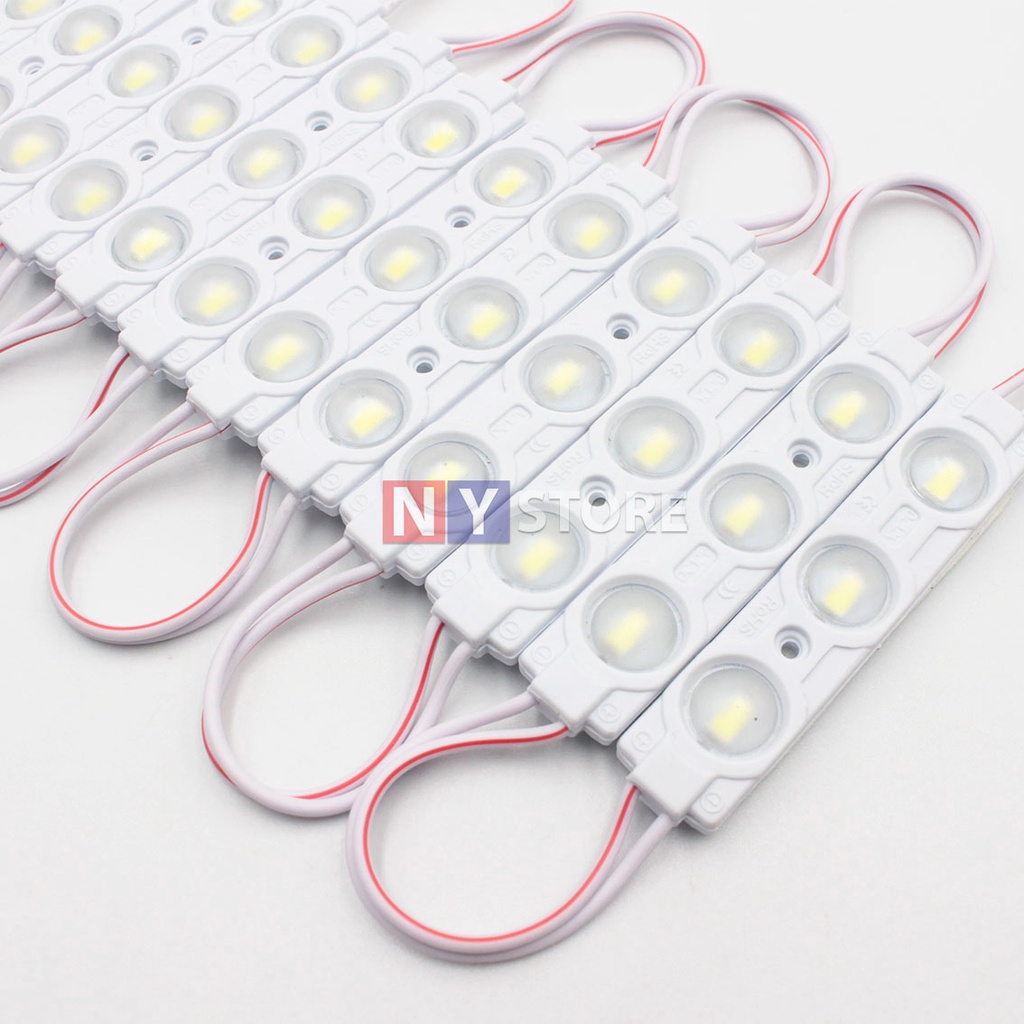 20ชิ้น ไฟโมดูล 5730 1.5w ขนาด 72*15mm DC12v 3เม็ดไฟ SMD หลอดไฟLED Module ไฟสว่าง ไฟป้ายอักษร