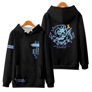 ใหม่ เสื้อกันหนาว เสื้อแจ็กเก็ตแขนยาว มีฮู้ด พิมพ์ลายอนิเมะ Honkai Impact 3 Griseo 3D ทรงหลวม สไตล์ญี่ปุ่น แฟชั่นสําหรับผู้ชาย และผู้หญิง