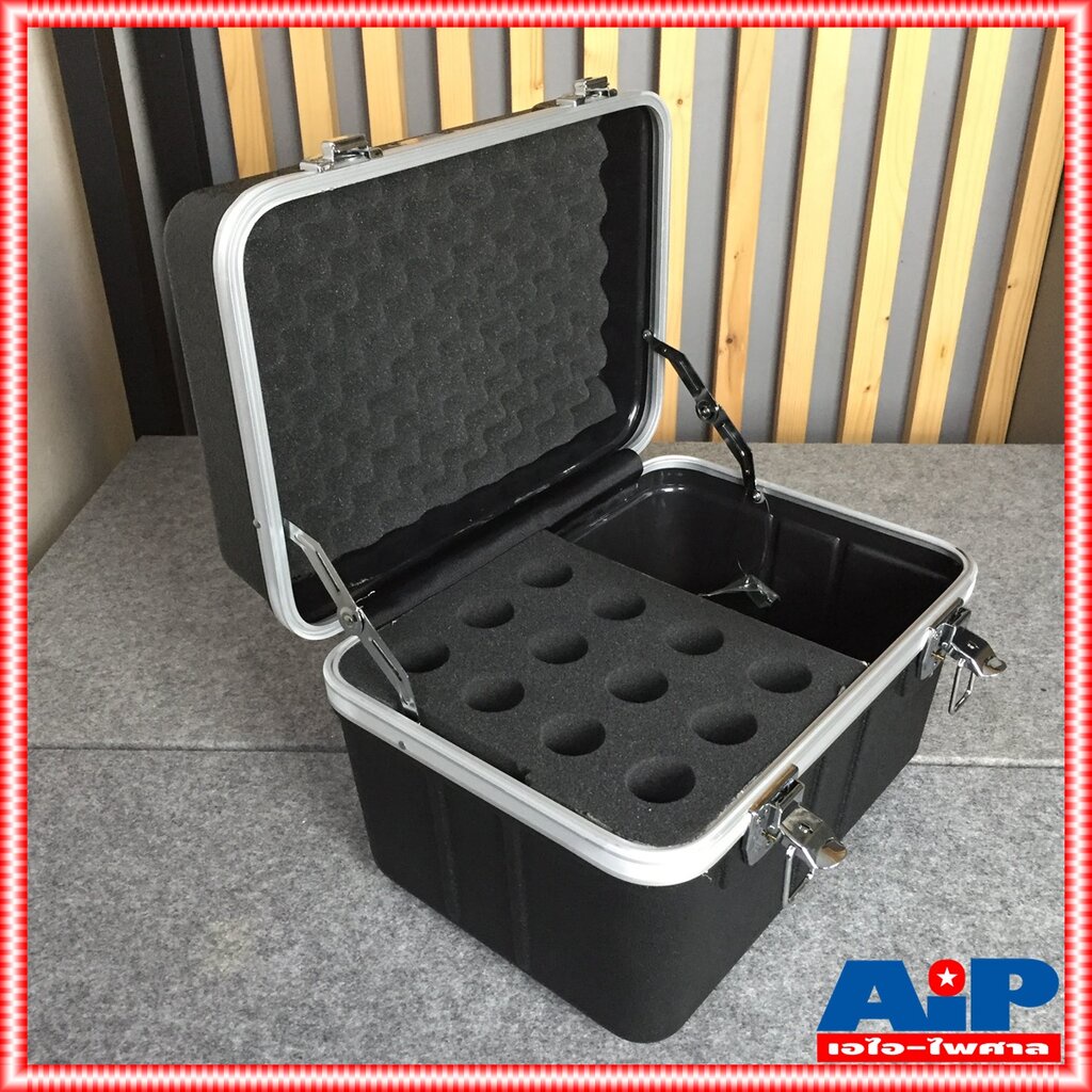 กล่องRACK NPE MIC 12 RACK ABSใส่ไมค์12ช่อง กล่องใส่อุปกรณ์เครื่องเสียง rack แร็ค กล่องใส่เครื่องเสีย