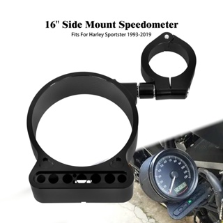 Motorcycle Black Side Mount Speedo Relocation Bracket Instrument Case Housing For Harley Sportster XL 883 1200 Custom Ro