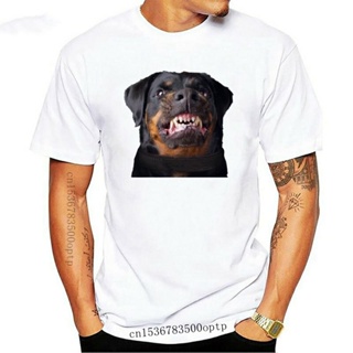 เสื้อคู่วินเทจ - ผ้าฝ้ายเสื้อยืดโกรธ Rottweiler หัวใหม่ตลกสุนัขผู้ชาย -- โจ๊กปัจจุบันเสื้อยืดคอโอ