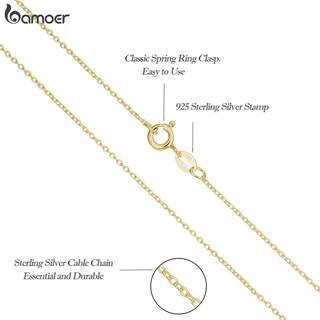 Bamoer สร้อยคอโซ่เงินแท้ 100% 925 จี้กุ้งก้ามกราม ปรับได้ เครื่องประดับแฟชั่น สําหรับผู้หญิง