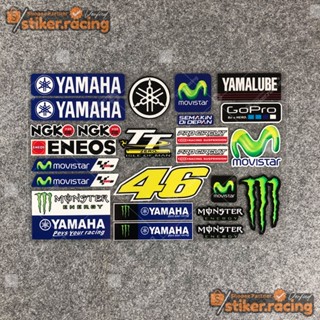 สติกเกอร์ ลาย Yamaha MOVISTAR 46 Cool MOTO GP สําหรับติดตกแต่ง 1 ชุด