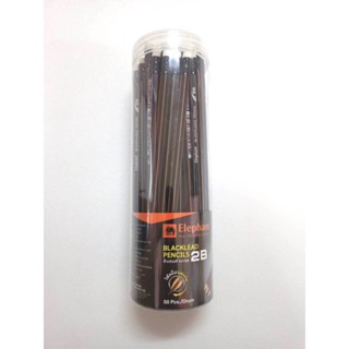 (KTS)ดินสอดำตราช้าง Blacklead Pencils เกรด 2B (บรรจุ 50แท่ง)