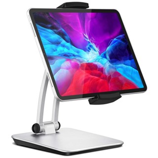 Tablet Stand Holder Adjustable, Folding 360° Swivel Desk Mount Cell Phone Bracket Support 4.7&amp;quot;-12.9&amp;quot; Display T