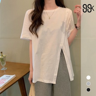 เสื้อครอปแขนสั้น สไตล์เกาหลี สําหรับผู้หญิง 2220 (M/L/XL)