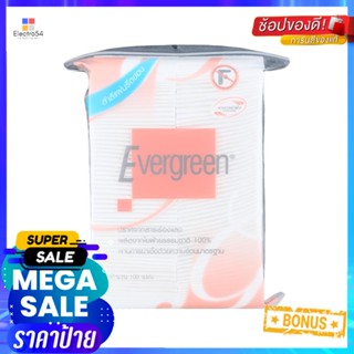 สำลีแผ่นรีดขอบ EVERGREEN 100 แผ่นSIDE-SEALED COTTON PAD EVERGREEN 100 SHEETS