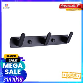 ขอแขวนผ้า RASLAND RA 5678-BLACK สีดำTOWEL RACK WITH HOOKS RASLAND RA 5678-BLACK