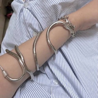 พร้อมส่ง 🇹🇭 กรุงเทพฯ 👍🏻 Snake Choker สร้อยคองู สร้อยงู กำไลงู สร้อยคอเครื่องประดับงูสีทองสไตล์อียิปต์