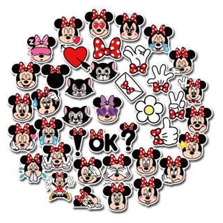 สติ๊กเกอร์ มินนี่ Minnie (ชิ้นเล็กๆ) ติดแน่น กันน้ำ ติดเคสมือถือ โน้ตบุ้ค น่ารักๆ (39 ชิ้น) sticker