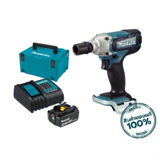 MAKITA รุ่น DTW190SF1J บล๊อกไร้สาย 1/2" 18V พร้อมอุปกรณ์ แบตเตอรี่และแท่นชาร์จ DTW190Z ของแท้โดยตัวแทนจำหน่าย