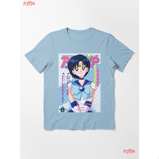 Tee New Blue Essential T-Shirt เสื้อยืดพิมพ์ลาย เสื้อยืดอนิเมชั่น คอกลมแฟชั่น แขนสั้นคู่รัก Unisex